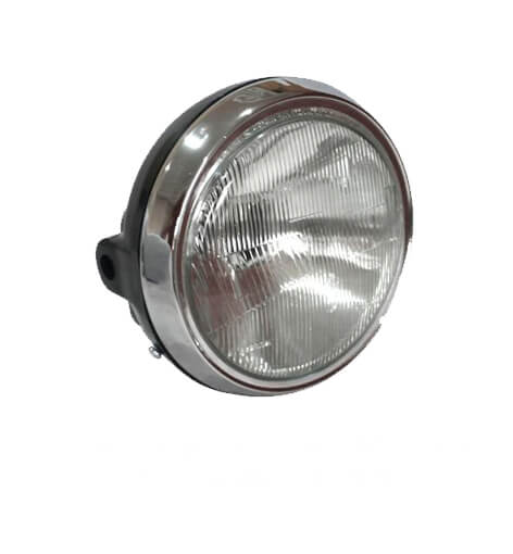 Farol Compatível CBX 200 Strada 94 a 02 Aro Cromado de Metal